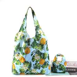 Japanese and Korean Portable Printed Mother-Daughter Bags, Large-Capacity Foldable Shopping Bags, Waterproof Storage Bags, Oxford Cloth
