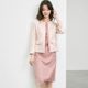 OFFIY-British Rose Temperament Rich Girls' Slim High-end Small Scent Pink Suit Jacket Women