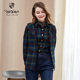 Versino Fannuo Fashion Pilele Hooded Jacket Female Autumn and Winter New Loose Street Shooting Trend Trench Coat
