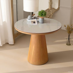 Solid wood small round table hotel room B&B round table coffee table