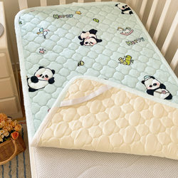 Baby and Children's Kindergarten Milk Velvet Mattress Small Bed Mattress Winter Fleece Spliced Bed Coral Velvet Thin Soft Cushion Quilt