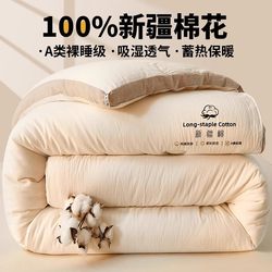 Xinjiang Cotton Quilt, Winter Quilt, Summer Cooling Quilt, Air Conditioning Quilt, Pure Cotton, 100% Cotton, Machine Washable Quilt Core, Single/Double Cotton Batting