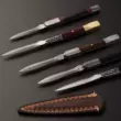 Jinge Pu'er trà dao handmade gỗ mun Damascus trà kim trà nón Kung Fu trà phụ kiện trà gạch trà dao 