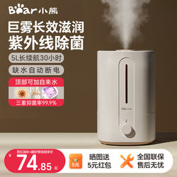 Bear Humidifier for Home Use, Large Mist Output, Small Size for Bedroom, Quiet and Silent, Suitable for Pregnant Women and Babies, Living Room Desktop Air Large Mist Sprayer