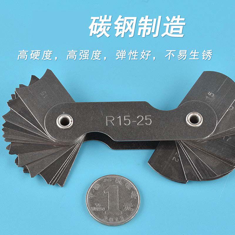 Radius Gauge R Ruler Thread Fillet Arc Angle Template Measuring Tool