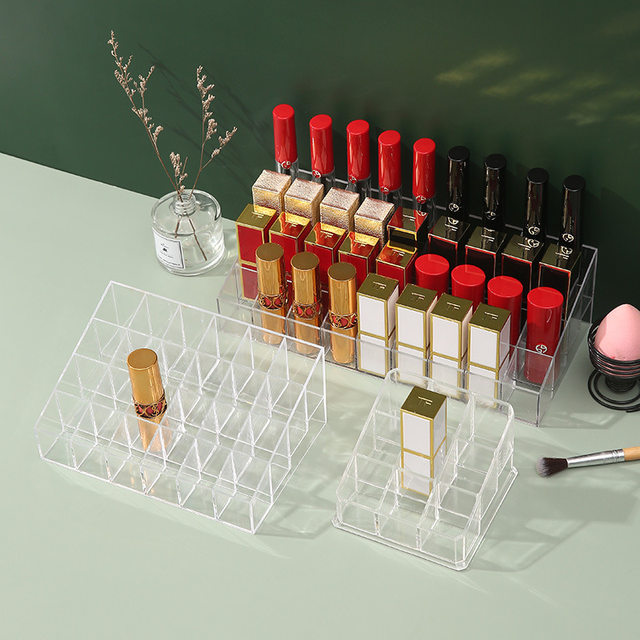 Lipstick storage box transparent household cosmetics storage box ...