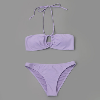 
Foreign trade ladies split swimsuit sexy hollow bikini