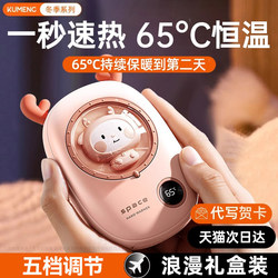 2025 New Model Rechargeable Hand Warmer 2-in-1 Warm Baby Device, Cute Pet Hot Water Bottle, USB Portable, Winter-Specific Hand Warmer and Heating Device, Perfect as a Birthday Gift for Girls and Elementary School Students