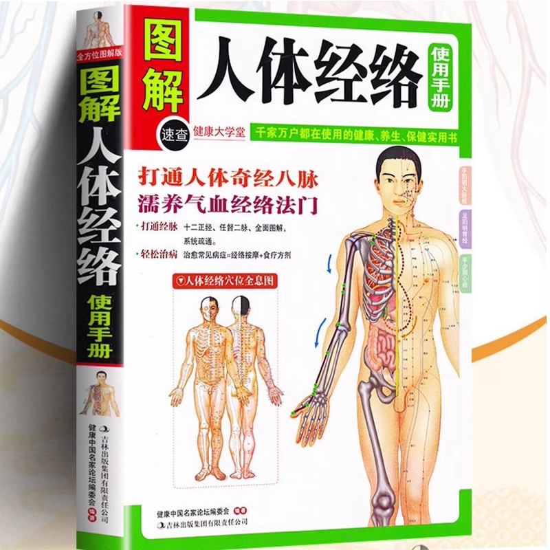 图解人体经络使用手册//人体十二经络按摩针灸实用中医学习入门