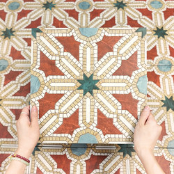 French-Style Vintage Hotel Bathroom Colorful Tiles, Guesthouse Toilet Floor Tiles, Retro Kitchen Tiles, Wall Tiles