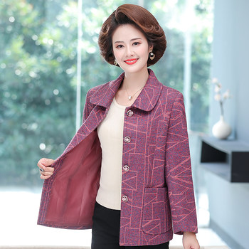 Middle-aged and elderly mothers' spring and autumn coats, women's winter tops