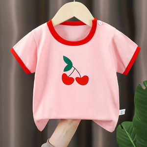 
0-9 years old children's short-sleeved t-shirt pure cotton summer children's baby clothes boys thin girls' tops summer children's clothing