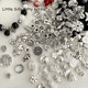 Mixed ancient silver metal jewelry beads three -way flower cocktock pendant material package DIY beaded bracelet necklace
