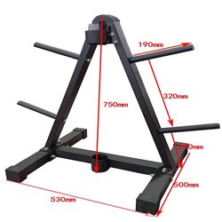 Small Bell Rack Home Fitness Equipment Barbell Rack Tower-Shaped Dumbbell Rack Small Hole Bell Rack A-Type Barbell Rack