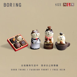 Open a Chocolate Shop, Cat Cartoon Creative Desktop Display Stand, Store Decorations, Holiday Gifts, Great Items to Give to Friends