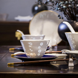 Jingdezhen Yubai Linglong Creative Light Luxury High-End Niche Ceramic Tableware Set for Home Use 2026 New Model Gift