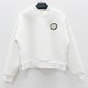 Shengdiaobiao women's spring white short hollow ring casual space cotton sweatshirt
