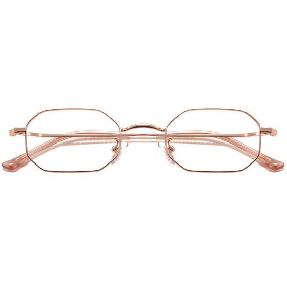 
Small frame polygonal retro glasses frame anti-blue light protection degree radiation protection glasses for women fashion Korean style men