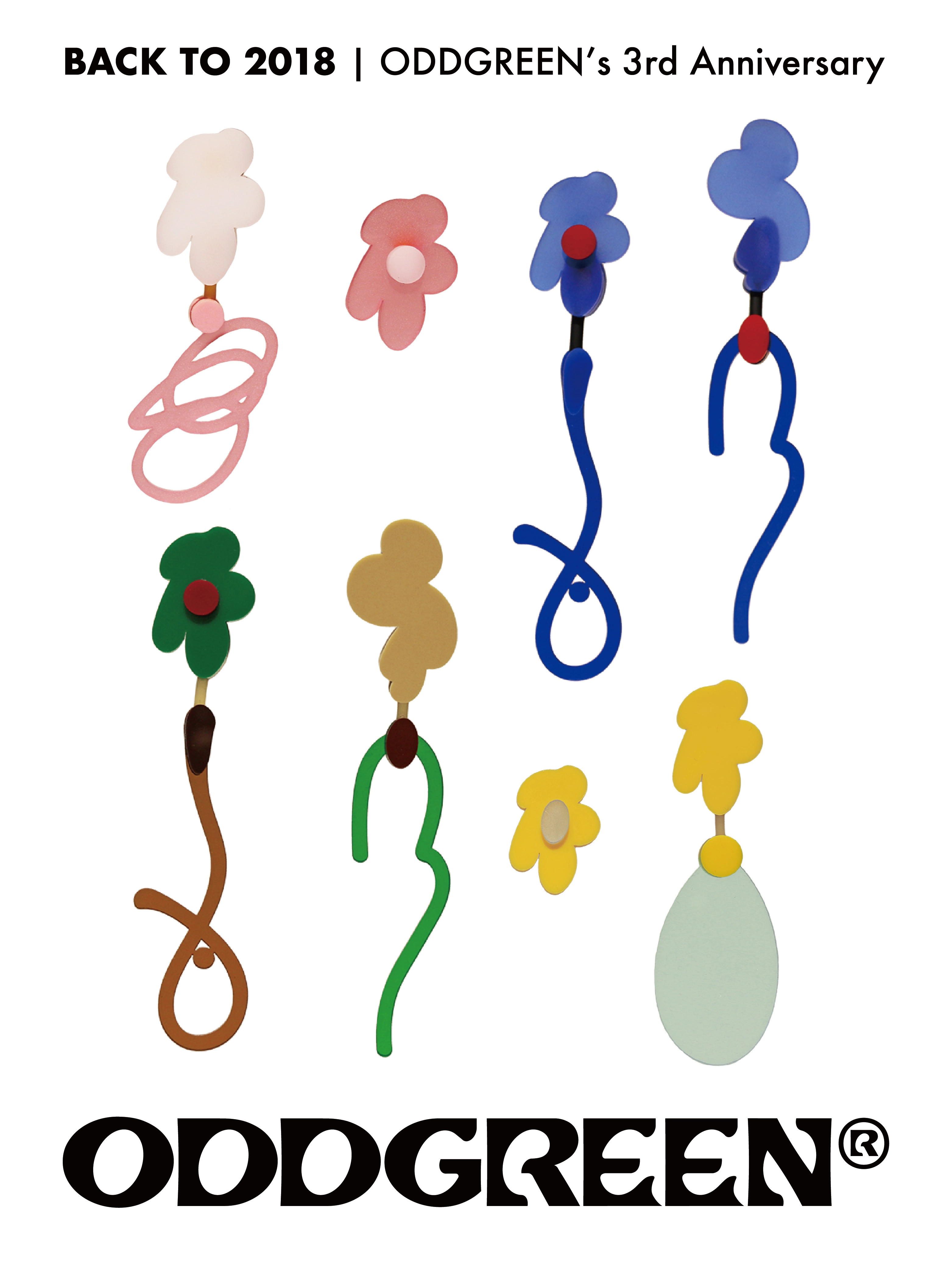 绿场ODDGREEN アクリル耳飾り 绿场ODDGREEN アクリル耳飾り