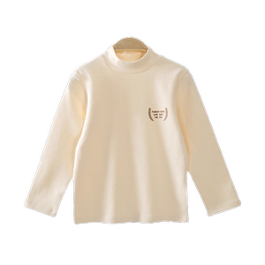 
Betis children's bottoming shirt spring and summer boys and girls pure cotton long-sleeved T-shirt baby inner wear top S