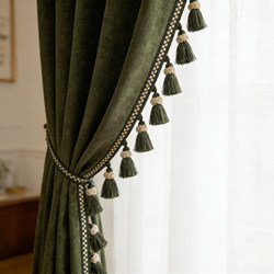 New Style Curtain Lace Tassel Fringe Vintage Style Hemming Fabric DIY Decorative Edge Trim