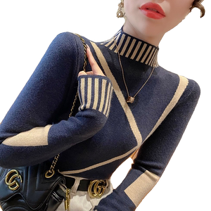 
Half turtleneck sweater women's base layer autumn and winter 2025 new hot style slimming mid-collar sweater women's inner wear