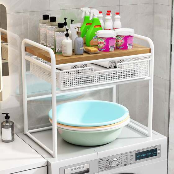 洗衣机上方置物架子滚筒顶部空间利用神器洗衣液家用整理架收纳柜