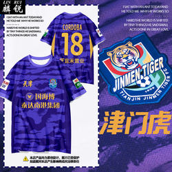2026 Tianjin Jinmen Tiger Team Uniforms, Teda Football Clothes, Quick-Drying Short-Sleeve T-Shirts, Men's and Women's Fans' Ice Silk Half-Sleeve Shirts