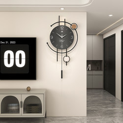 2025 New Model Elegant Light Luxury High-End Living Room Clock Modern Minimalist Clock Creative Decorative Wall Clock Dining Room Wall Hanging