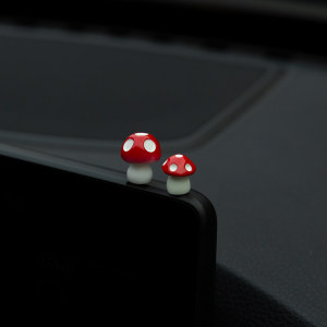 
Inspiration Mushroom Car Center Console Screen Interesting Car Ornaments Exquisite Personalized Niche Car Decorations