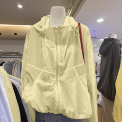 Lightweight Jacket for Women, Sun Protection Top, New Loose Casual Style for Summer, Double Zipper, Single Layer, Thin, Versatile, Hooded