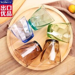 Xibi Glass Cup and Glass Kettle Set, Large Capacity Cold Water Kettle, Tea Brewing Cup, Hotel Mouthwash Cup, Heat-Resistant Water Cup