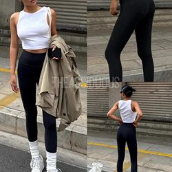 Add Some Extra Strength L* Brand Al*Gn Classic Series High-Waisted Tight-Fitting Stretchy Naked-Feel Yoga Pants 6 Colors Available