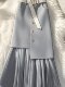 Fashionable and stylish pleated chiffon spliced ​​A-line mid-length waist to make you look slim and cover your flesh-covered skirt spring and summer new women
