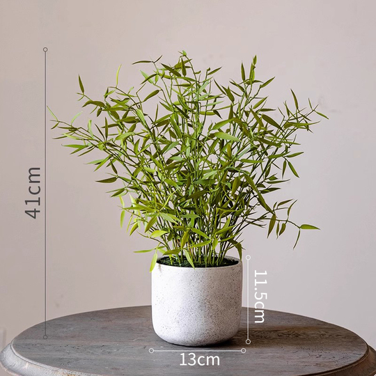 Juhan Mini Bambus Bonsai - Knstliche Pflanze fr die Wohnraumgestaltung