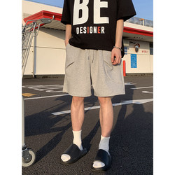 PLTH* Korean retro classic loose casual breathable lightweight sports daily commuting shorts for men and women