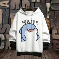 Fat Shark Expression Pack Spring and Autumn Velvet Hooded Sweatshirt