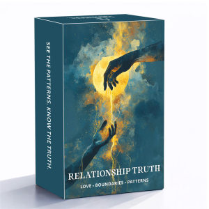 
Relationship Pattern Oracle Relationship Truth Oracle Heaven and Earth Cover 12X7 English Card Game