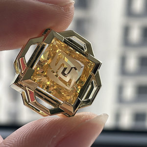 
Gem Seven Gods Eyes Glowing Copper Plated 16K Real Gold Liyue Pendant Necklace Bracelet