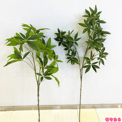Artificial Money Tree Branches with Green Leaves, Tall Money Tree Leaves, Goose Paw Money Branches, Living Room Tree Branches, Real Tree Branch Replacement Leaves