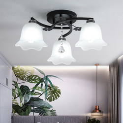 Restaurant Lamp Three-Head Chandelier Simple Modern Nordic Light Luxury Dining Table Lamp Home Bedroom Crystal Lamp 2024 New Model