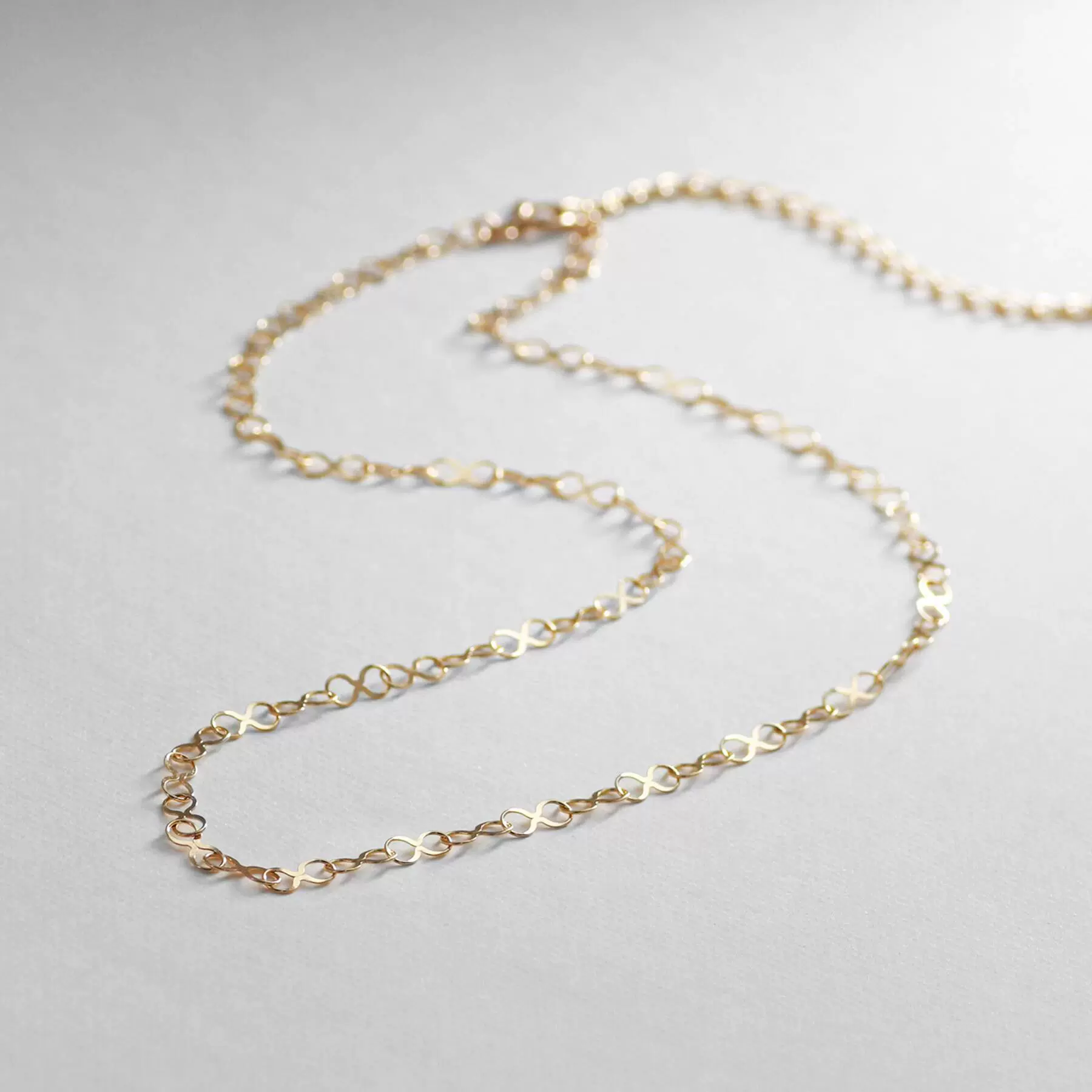 K10金8字链项链日韩风格新品项链cocoshnik设计感项链405-31625