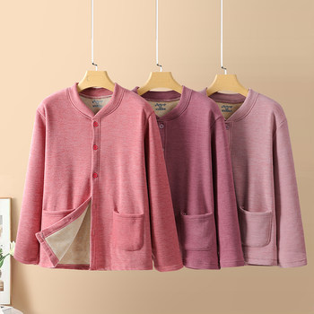 
middle-aged and elderly women's autumn clothing deRong mother's cardigan top