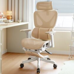 [Focus on Women] Ergonomic Chair, Computer Office Chair, Comfortable for Long Periods of Sitting, Reclining, Suitable for Lunch Breaks, Home and Dormitory Use
