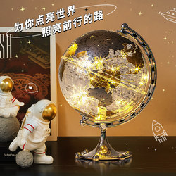 Transparent Globe Luminous Ornament, Light Luxury High-End Living Room, Wine Cabinet, Study Desk, Birthday Gift, Home Decoration