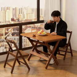 Living Room Coffee Table for Small Apartments, Adjustable Height, No Installation Required, Foldable Table, Antique Style, Portable Long Table