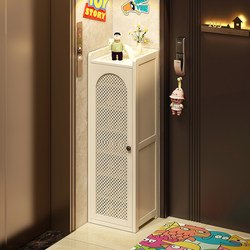 Multi-Layer Shoe Rack for Home Use, Hallway Shoe Cabinet with Doors, Dustproof, for Entryway, Small and Narrow Shoe Storage Cabinet, Integrated Against the Wall