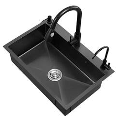 304 Stainless Steel Sink, Large Single Bowl Sink, Kitchen Sink, Household Undermount Sink, Dishwashing Basin