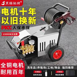 Black Cat High-Power Commercial Ultra-High-Pressure Car Washing Machine, Powerful Cleaning Machine for Car Wash Shops and Farms