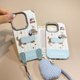 Cute embroidered sausage dog suitable for iPhone16 mobile phone case Apple 16promax leather 15/15pro new style 13/14 all-inclusive 14pro female 14pm lanyard 16pro fashion mate70